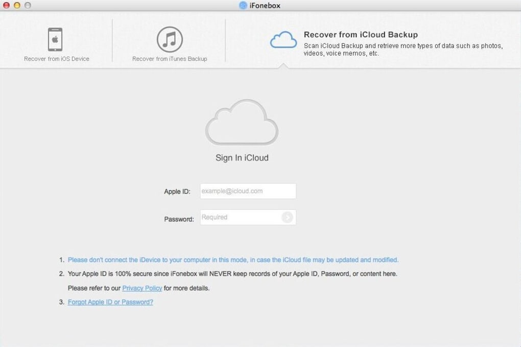 Iphone recovery app for mac how to sign into icloud account on computer